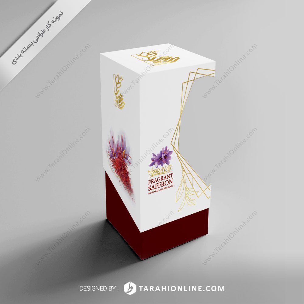 طراحی بسته بندی زعفران زر عیار
