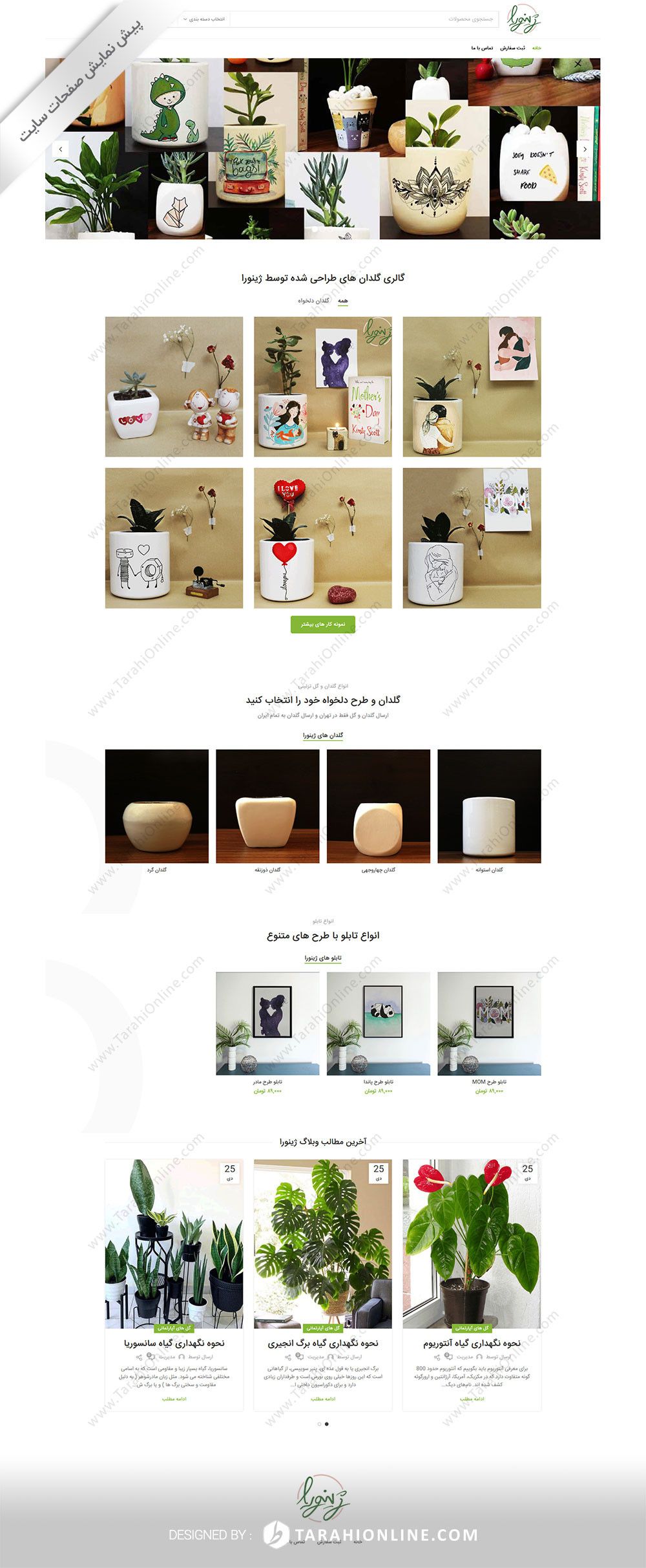 طراحی سایت فروشگاهی ژینورا - تصویر 2