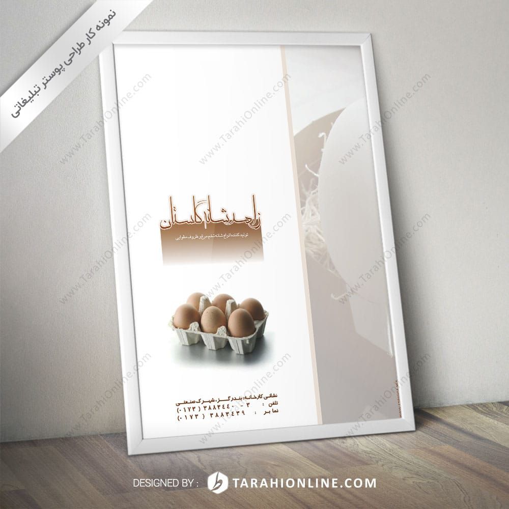 طراحی پوستر زاهد شانه