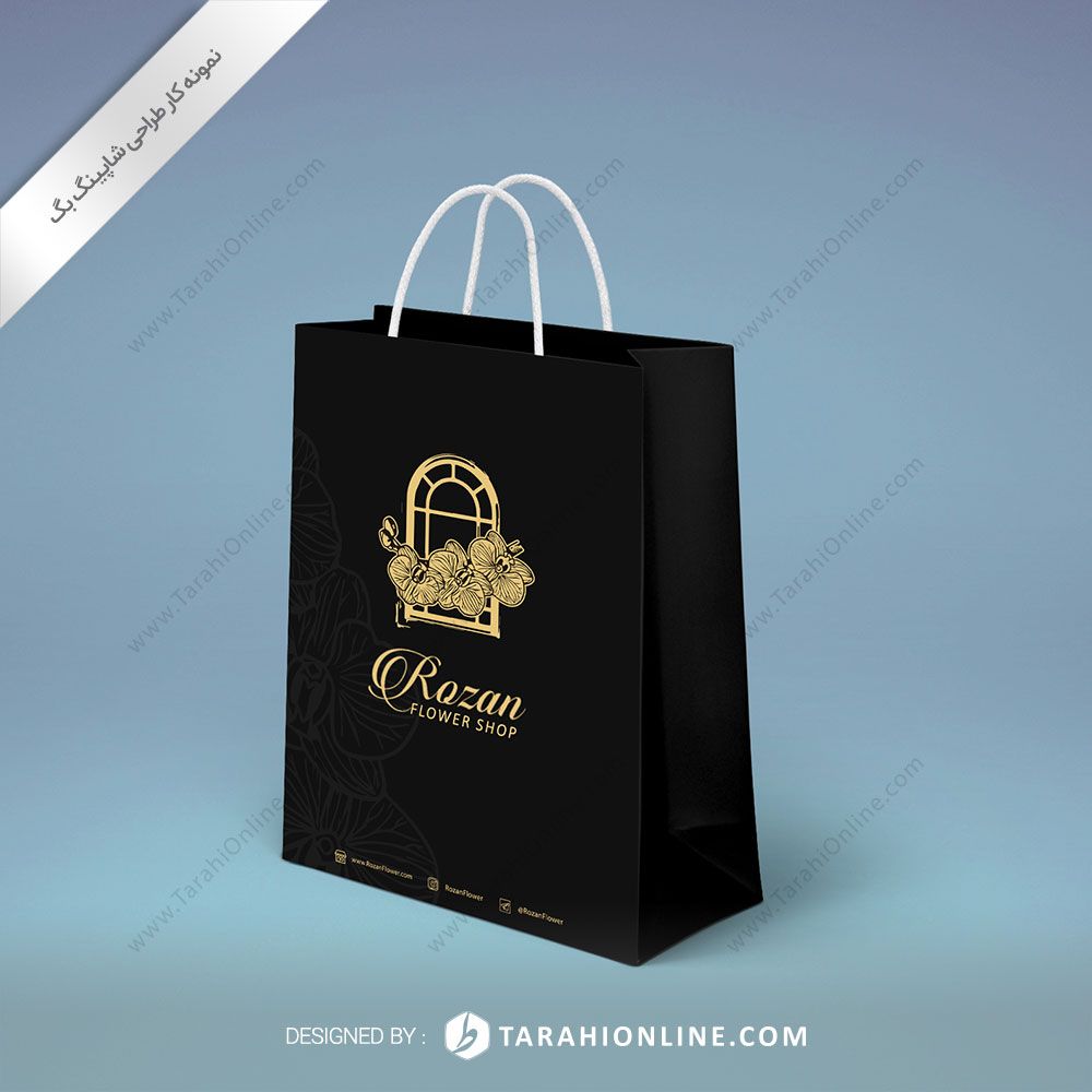 طراحی ساک دستی گل رزان ۲