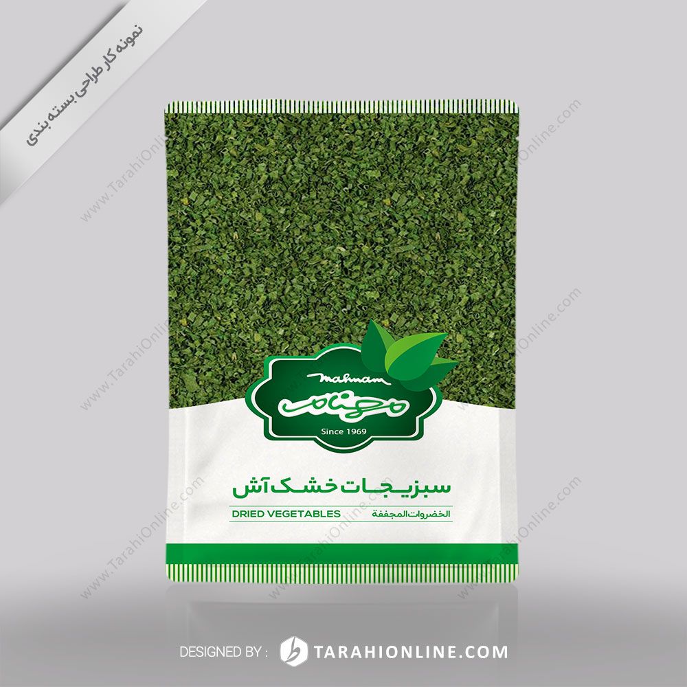 طراحی بسته بندی مهنام - سبزیجات خشک آش ۲