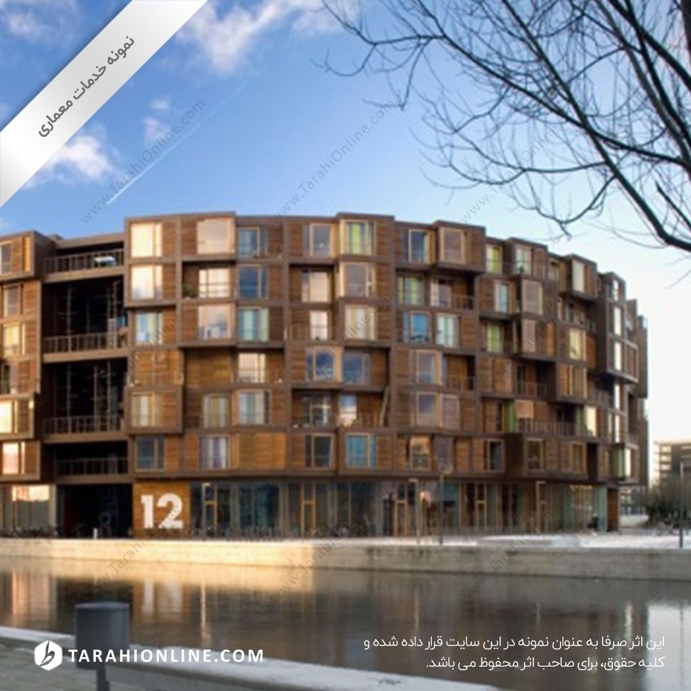 طراحی نمای مجموعه اقامتی و گردشگری